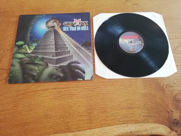 Crossfire– See You In Hell 1984 Mausoleum Records – SKULL 8314 Belgische Pressung NM/VG+